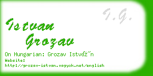 istvan grozav business card